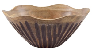 Juego de Tazones Apilables de Madera Estilo Americano Hechos a Mano IHA IHAT259 S/3, Diseño Simple, Utensilios de Cocina Multiusos para Ensaladas y Frutas, Más Vendidos - Product Image 4