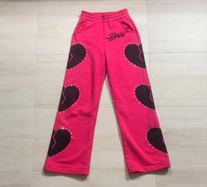 Pantalones Jogger Holgados de Felpa Francesa, 100% Algodón, Pierna Recta, Bordado con Logotipo 3D, Estilo Desgastado, Color Negro - Product Image 5