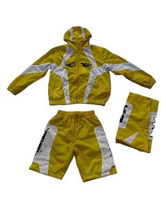 Ensemble survêtement unisexe coupe-vent à capuche imprimé avec logo personnalisé, pantalon de survêtement, ensemble 2 pièces, 100% polyester, coupe-vent, respirant, taille plus - Product Image 1