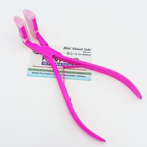 Pince à cheveux professionnelle en acier inoxydable rose de haute qualité avec ruban adhésif Extensions durables Remover Outils d'extension de cheveux - Product Image 1