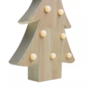 Hot Selling Blank Sublimation Wooden Christmas <b>Tree</b> Decor Decoration Merry and Bright Wooden <b>Tabletop</b> <b>Tree</b> Holiday Ornament - Product Image 4