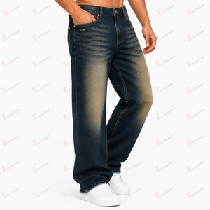 Jeans Casuales para Hombre al por Mayor, Pantalones de Mezclilla Personalizados, Corte Slim Fit, Pierna Recta, Elásticos, Jeans de Algodón Premium, Marca Privada - Product Image 2