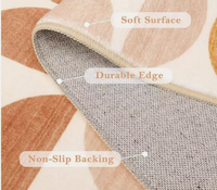 Tapis indien fait main en laine à poils longs, tufté, écologique, adapté aux animaux de compagnie, aux couleurs vives chocolat, rose, rouge, multicolore, taille personnalisable