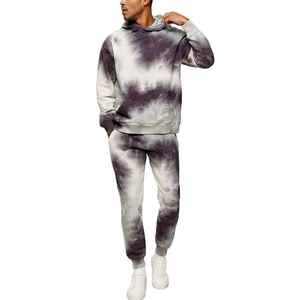 Chándal teñido con lazo para hombre de nuevo diseño, transpirable, cómodo, con capucha, con el mejor servicio OEM de fabricación, chándal teñido con lazo - Product Image 1