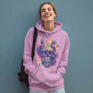 Sudadera con Capucha de Invierno OEM para Mujer, Estilo Holgado, Estampado Urbano, Logotipo Frontal, Felpa, Sudadera Deportiva Sublimada - Product Image 1