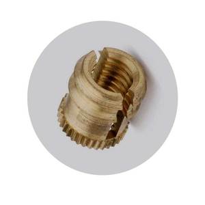ตัวแทรกทองเหลืองขยายตัวล็อกตัวเองสำหรับการฉีดขึ้นรูปและส่วนประกอบเทอร์โมพลาสติก - Product Image 5