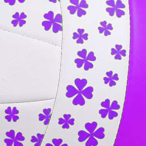 Ballon de volley-ball personnalisable violet taille 5 officiel – Matériau PU doux au toucher, cousu à la machine, durable pour l'intérieur et l'extérieur - Product Image 6