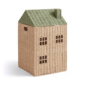 Extraordinary Paper <b>Storage</b> <b>Basket</b> For Kids Room Sturdy Handcrafted Organizer <b>Basket</b> With Unique Shape Cozy Nursery Decor - Product Image 1