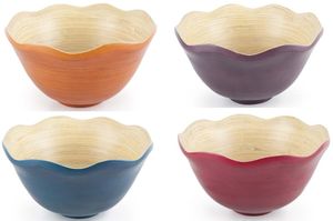 Cuenco de bambú hilado personalizado hecho a mano respetuoso con el medio ambiente para servir comida y decoración Cuenco de bambú de lujo de Vietnam - Product Image 2