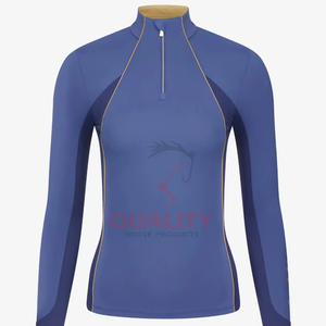 Wholesale professional supplier advanced quick dry material elegant fit <b>long</b> <b>sleeve</b> <b>base</b> <b>layer</b> OEM women horse riding baselayer - Product Image 1