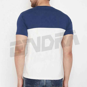 Camiseta de algodón a rayas para hombre, camiseta informal de manga corta con cuello redondo, tela suave, ropa de calle de verano, de moda para todos los días Top, estilo clásico - Product Image 4