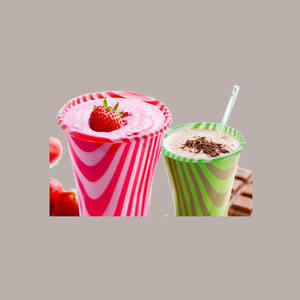 Orange Drink Mix Glass 100 Pcs 500cc Plastic Drinkware para Yogurt Granita Alcas - Product Image 2