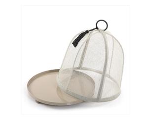 Plateau de service rond en métal et chocolat en jute de qualité supérieure idéal pour la maison hôtel restaurant élégant plateau de qualité - Product Image 6