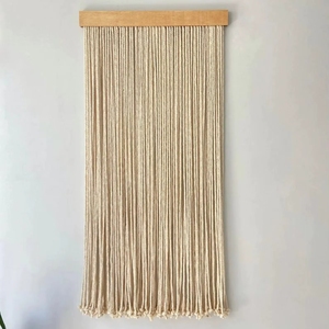 Tapiz de Macramé Largo y Simple para Decoración Minimalista del Hogar, Sala de Estar, Pasillo y Dormitorio, Estilo Interior de la India - Product Image 1