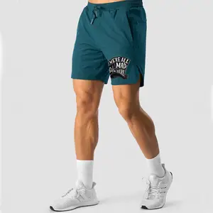 간단한 일반 고품질 남성 체육관 짧은 맞춤형 로고 뜨거운 판매 남성 피트니스웨어 반바지