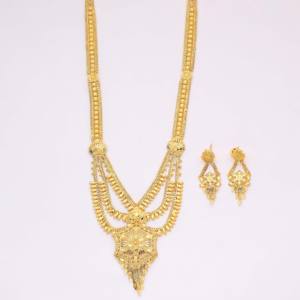 Chapado en laiton de cuivre pour femmes traditionnelles En Oro Oro Laminado plaqué or formant de longs colliers pour spécial pour les mariages - Product Image 2