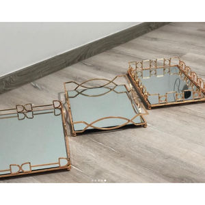 Diseño atractivo Bandeja decorativa para el hogar Bandeja de espejo Hogar Hotel y restaurante Accesorios Proveedores al precio más barato - Product Image 3