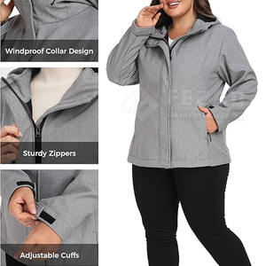 Veste coupe-vent pour femme, style vintage, design personnalisé, nylon tricoté, capuche amovible, taille plus, nouvelle arrivée - Product Image 5