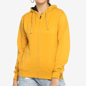Women's Zipper Hoodies 100% Cotton High Quality Casual <b>Winter</b> <b>Top</b> Anti-Pilling Comfortable Fully Customized OEM Service - Product Image 1