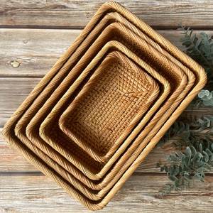 Wholesale Rattan <b>Basket</b> <b>for</b> <b>Bathroom</b> Accessories, <b>Bathroom</b> Organizer - Product Image 2