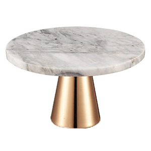 DESIGN CRÉATIF ÉLÉGANT DÉCOÉRATIONS DE MARIAGE SUPPORT À GÂTEAUX EN MARBRE EN PIERRE SUPPORT DE SOL EN MÉTAL POUR SERVEUR À GÂTEAUX DE CÉLÉBRATION DE FÊTE - Product Image 5
