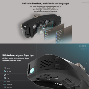 स्काईज़ोन 04o प्रो एफपी गोगल्स दोहरे रिसीवर संलयन एनालॉग ट्रांसमिशन 5.8 घज 48-चैनल स्थिरता 4:<span class=keywords><strong>3</strong></span>/16:9 पहलू अनुपात-6 ~ + <span class=keywords><strong>2</strong></span> - Product Image 3