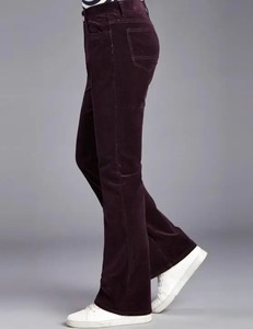 <b>Men's</b> <b>Corduroy</b> Flared Pants, Casual Boot Cut <b>Trouser</b>, <b>Classic</b> Slim Fit Straight Pants Casual Wear Pants - Product Image 5