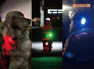 Luce di Sicurezza Ricaricabile MSHA Wisdom Paros 7, Faro Lampeggiante Visibile da 400 Metri, Luce di Segnalazione per Spalla - Product Image 6