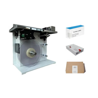 Guangzhou vente chaude petit autocollant semi-automatique bureau surface latérale paquet carton angle droit machine à sceller les coins