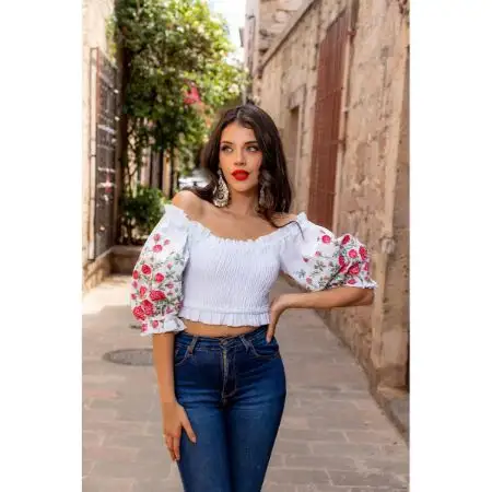 spanish, online de spanish promocionales, bordado mexicano blusas.alibaba.com