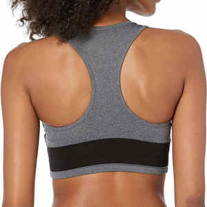 Soutien-gorge de sport pour femmes de qualité supérieure, logo personnalisé sur le devant, séchage rapide, respirant, soutien moyen pour la salle de sport/le yoga, remise à prix réduit - Product Image 2