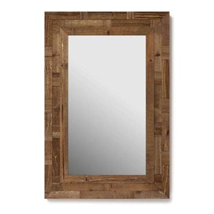Miroir mural en bois massif de qualité supérieure avec cadre artisanal pour salon chambre à coucher Disponible pour le prix d'exportation - Product Image 3