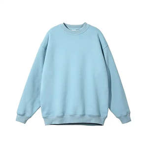 <b>Mens</b> Oversize <b>Sweatshirt</b> Blank O-Neck Fleece Lined Winter OEM High Quality Plus Size Streetwear - Product Image 4