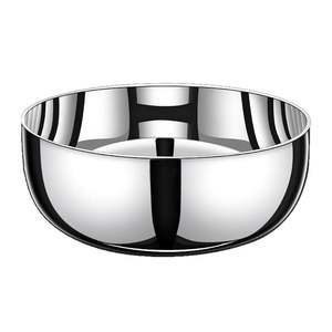 Bol de service en métal poli fait main Minimal India pour la présentation des aliments en café, l'hôtellerie et les événements, prix de gros - Product Image 5