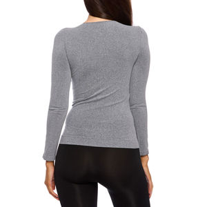 T-shirts à manches longues slim fit en toile personnalisés de haute qualité pour femmes - Non tissés, écologiques et respirants pour la saison estivale - Product Image 2