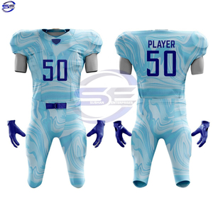 Uniforme léger à manches courtes pour hommes, football américain, confortable, respirant - Product Image 1