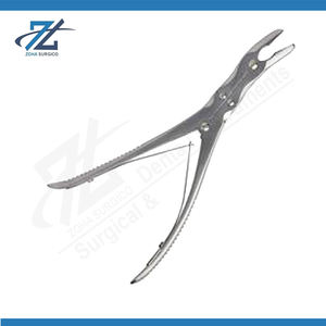 Rongeur Óseo de Acción Compuesta Leksell, Manual, 250 mm de Largo, Mordida de 3 mm, Instrumentos Quirúrgicos de Acero Inoxidable, Certificado CE, Fabricante - Product Image 2