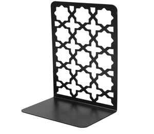 Black Star Pattern Metal Bookend Decorative <b>Desk</b> Book Holder Tabletop Organizer For Home Office <b>Study</b> Shelf Display - Product Image 3
