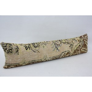 Chinoiserie Vintage Paisley Rug 12x48 Inches Beige Wool Woven with Intricate Design Non-Slip Eco-Friendly Removable & Washable - Product Image 3