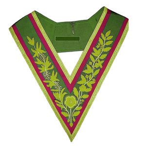 Haute Qualité 14 Degrés Franc-Maçon Rite Écossais Collier En Gros Maçonnique Regalia Broderie Artisanat Couture Prix Compétitif" - Product Image 5