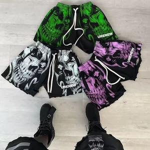 Custom Graphics Logo Summer Style High Quality Breathable Reflective Cotton Blank French Terry <b>Shorts</b> for Men - Product Image 4