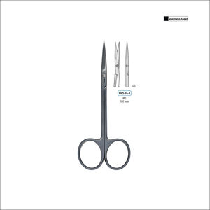 Ciseaux Iris droits 105 mm manuels |   Ciseaux chirurgicaux ophtalmiques |   Kit chirurgical d'instruments médicaux en acier inoxydable pour clinique ORL - Product Image 1