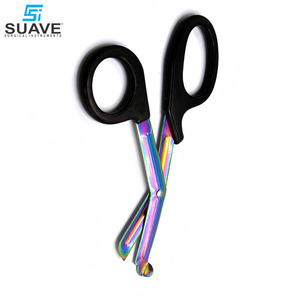 Ciseaux de traumatologie paramédic pour infirmière robuste 7.25 ciseaux chirurgicaux à lame multicolore noire par SUAVE INSTRUMENTS SURGICAUX - Product Image 4