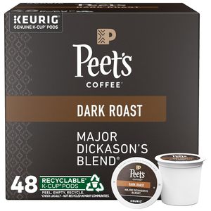 Café Peet's, dosettes Keurig K-Cup torréfaction foncée, 100% Arabica - Mélange Major Dickason, 48 unités - Product Image 1