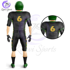 2025 Diseño personalizado de la más alta calidad Su propio patrón Impresión por sublimación Nombre del equipo Tackle Uniforme para tarifa al por mayor - Product Image 6