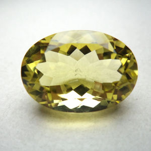 Nuevas piedras preciosas sueltas de tamaño calibrado con forma ovalada facetada de cuarzo limón para hacer colgantes Vintage y joyería fina OEM a granel - Product Image 1