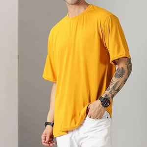 230 GSM camiseta de hombre de talla grande de algodón de alta calidad con estampado de logotipo personalizado gráfico liso bordado de cepillo de dientes de gran tamaño 100% algodón - Product Image 4