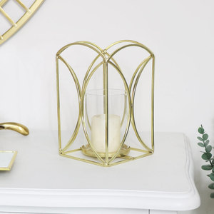 Vente d'usine bougeoir vintage en fil de fer exportateur en gros bougeoir plaqué cuivre au design personnalisé pour les mariages - Product Image 5