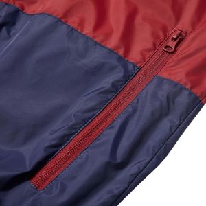 Chaqueta Deportiva Color Block Rojo Marino para Hombre, Cortavientos Impermeable, Uniforme de Equipo Personalizado, Proveedor - Product Image 5