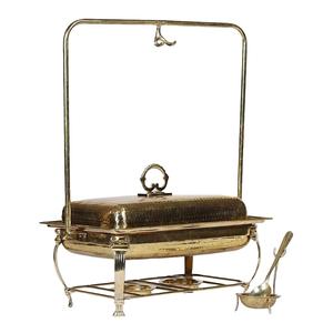 Luxurious Style <b>Food</b> <b>Server</b> Chafing Dish Embossed Design <b>Food</b> <b>Warmer</b> <b>Buffet</b> Chafing Dish With Silver Plated Finished - Product Image 4